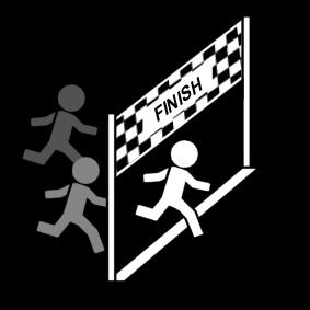 finish / run: finish